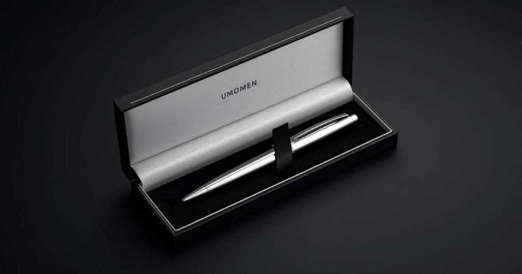 Pulpen metal eksklusif dengan kemasan box sebagai souvenir kantor